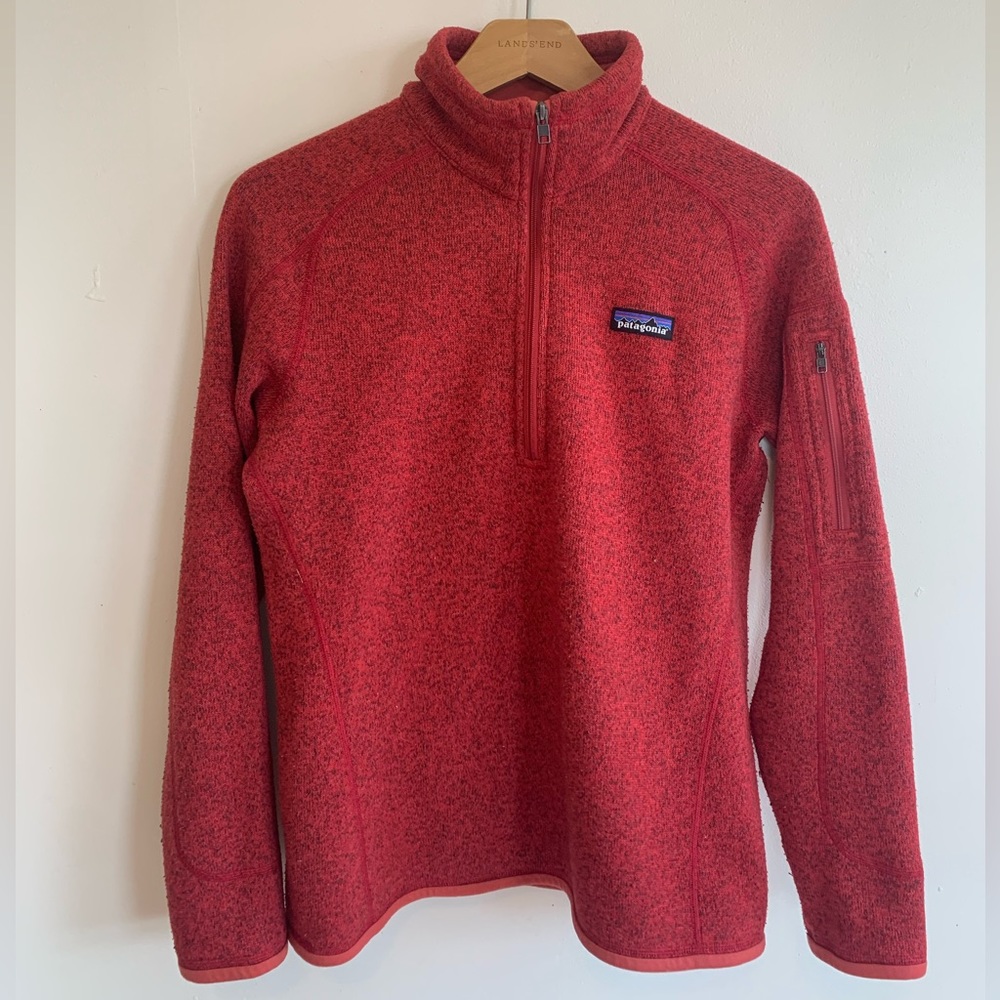 Patagonia Better Sweater Red 1/4 Zip Women S